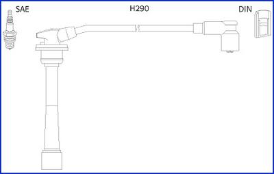 Hitachi 134528 - Augstsprieguma vadu komplekts autodraugiem.lv