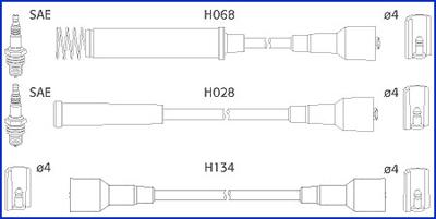 Hitachi 134203 - Augstsprieguma vadu komplekts autodraugiem.lv