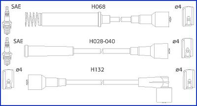 Hitachi 134214 - Augstsprieguma vadu komplekts autodraugiem.lv