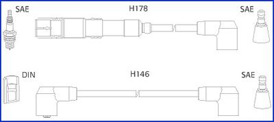 Hitachi 134755 - Augstsprieguma vadu komplekts autodraugiem.lv