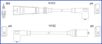 Hitachi 134704 - Augstsprieguma vadu komplekts autodraugiem.lv