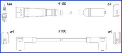 Hitachi 134705 - Augstsprieguma vadu komplekts autodraugiem.lv