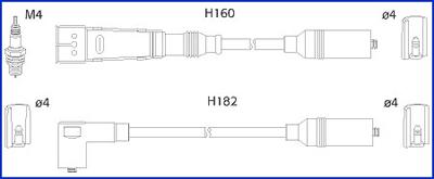 Hitachi 134706 - Augstsprieguma vadu komplekts autodraugiem.lv