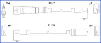 Hitachi 134701 - Augstsprieguma vadu komplekts autodraugiem.lv