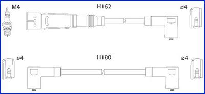 Hitachi 134707 - Augstsprieguma vadu komplekts autodraugiem.lv