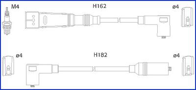 Hitachi 134785 - Augstsprieguma vadu komplekts autodraugiem.lv