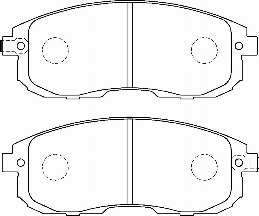 Hitachi BRAC00212A - Bremžu uzliku kompl., Disku bremzes autodraugiem.lv