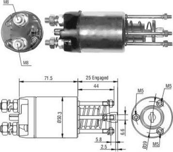 Hoffer 46188 - Ievilcējrelejs, Starteris autodraugiem.lv