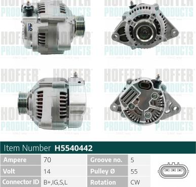 Hoffer H5540442 - Ģenerators autodraugiem.lv
