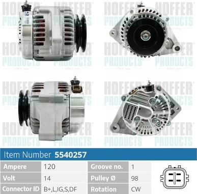 Hoffer H5540257 - Ģenerators autodraugiem.lv