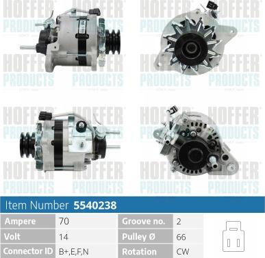 Hoffer H5540238 - Ģenerators autodraugiem.lv