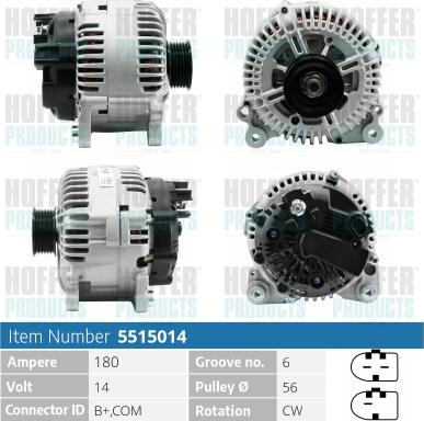 Hoffer H5515014 - Ģenerators autodraugiem.lv