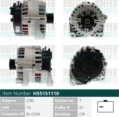 Hoffer H55151110 - Ģenerators autodraugiem.lv