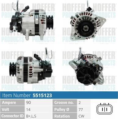Hoffer H5515123 - Ģenerators autodraugiem.lv