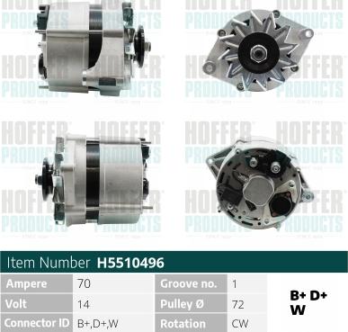 Hoffer H5510496 - Ģenerators autodraugiem.lv