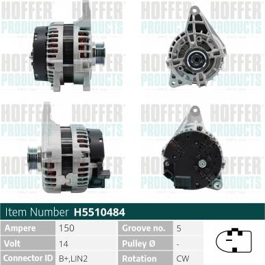 Hoffer H5510484 - Ģenerators autodraugiem.lv