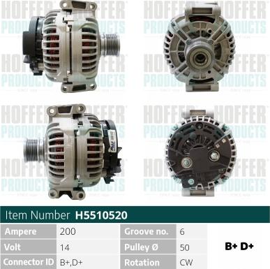 Hoffer H5510520 - Ģenerators autodraugiem.lv