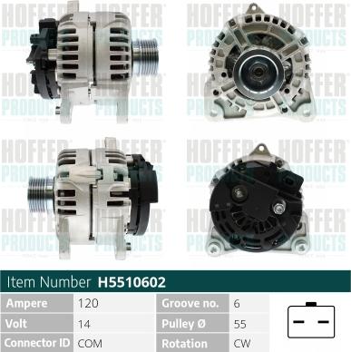 Hoffer H5510602 - Ģenerators autodraugiem.lv