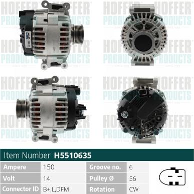 Hoffer H5510635 - Ģenerators autodraugiem.lv