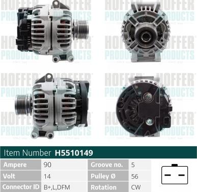 Hoffer H5510149 - Ģenerators autodraugiem.lv