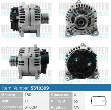 Hoffer H5510399 - Ģenerators autodraugiem.lv
