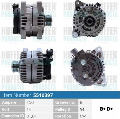 Hoffer H5510397 - Ģenerators autodraugiem.lv