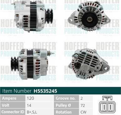Hoffer H5535245 - Ģenerators autodraugiem.lv