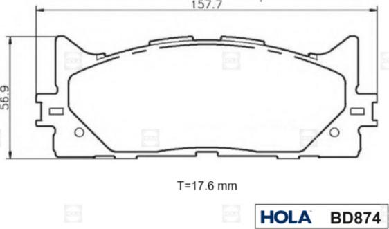 TOYOTA PN562H - Bremžu uzliku kompl., Disku bremzes autodraugiem.lv