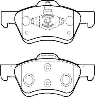 Japanparts PA-315MK - Bremžu uzliku kompl., Disku bremzes autodraugiem.lv