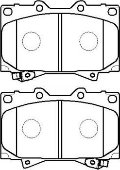 Unipart GBP1379AF - Bremžu uzliku kompl., Disku bremzes autodraugiem.lv