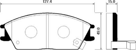 Magneti Marelli 600000096660 - Bremžu uzliku kompl., Disku bremzes autodraugiem.lv