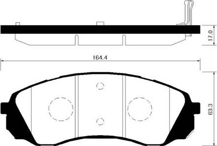 TOMEX brakes 17-49 - Bremžu uzliku kompl., Disku bremzes autodraugiem.lv