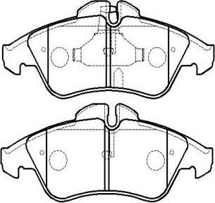 Meritor MDP1000 - Bremžu uzliku kompl., Disku bremzes autodraugiem.lv