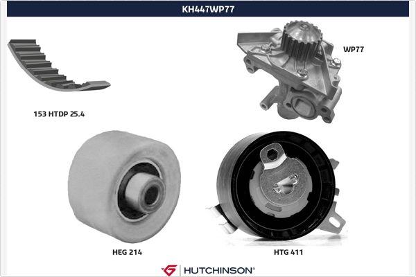 Hutchinson KH 447WP77 - Ūdenssūknis + Zobsiksnas komplekts autodraugiem.lv