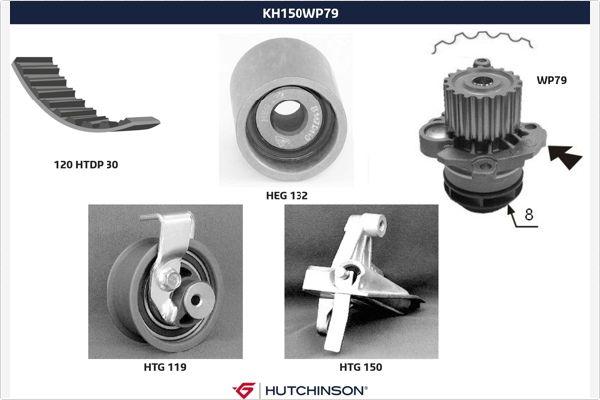 Hutchinson KH 150WP79 - Ūdenssūknis + Zobsiksnas komplekts autodraugiem.lv