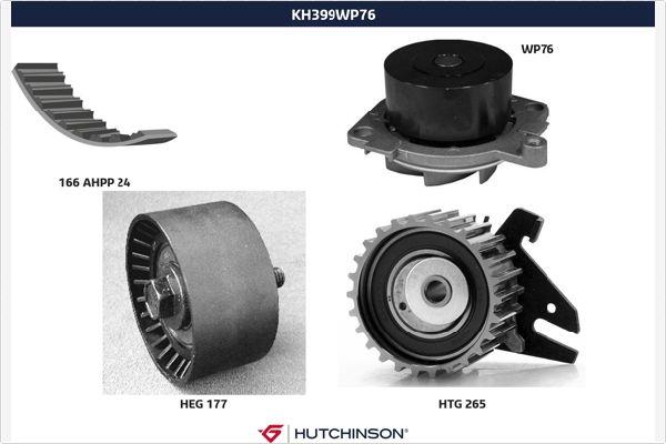 Hutchinson KH 399WP76 - Ūdenssūknis + Zobsiksnas komplekts autodraugiem.lv