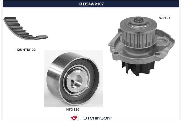 Hutchinson KH 354WP107 - Ūdenssūknis + Zobsiksnas komplekts autodraugiem.lv