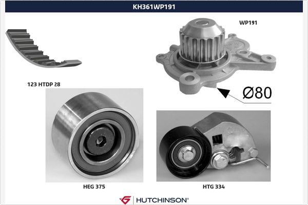 Hutchinson KH 361WP191 - Ūdenssūknis + Zobsiksnas komplekts autodraugiem.lv