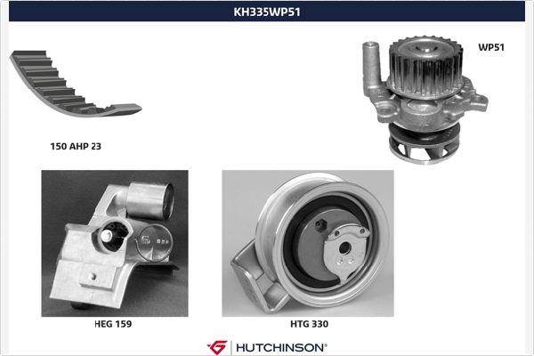 Hutchinson KH 335WP51 - Ūdenssūknis + Zobsiksnas komplekts autodraugiem.lv