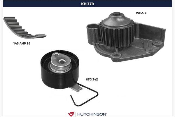 Hutchinson KH 379WP274 - Ūdenssūknis + Zobsiksnas komplekts autodraugiem.lv