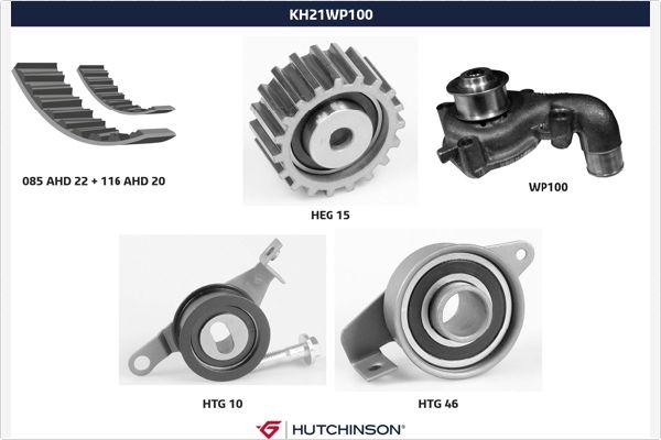 Hutchinson KH 21WP100 - Ūdenssūknis + Zobsiksnas komplekts autodraugiem.lv