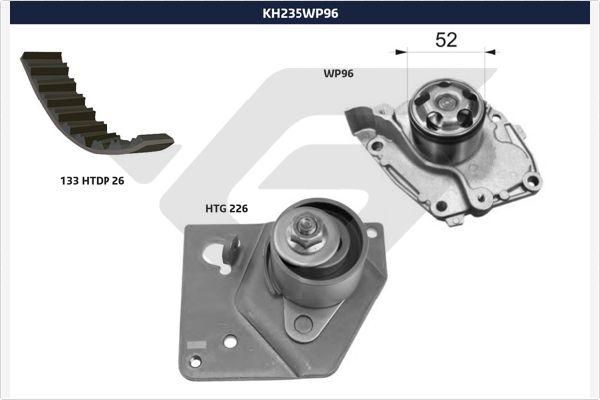 Hutchinson KH 235WP96 - Ūdenssūknis + Zobsiksnas komplekts autodraugiem.lv