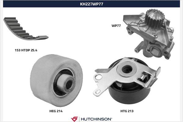 Hutchinson KH 227WP77 - Ūdenssūknis + Zobsiksnas komplekts autodraugiem.lv