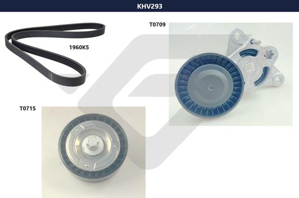 Hutchinson KHV 293 - Ķīļrievu siksnu komplekts autodraugiem.lv