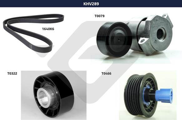 Hutchinson KHV 289 - Ķīļrievu siksnu komplekts autodraugiem.lv