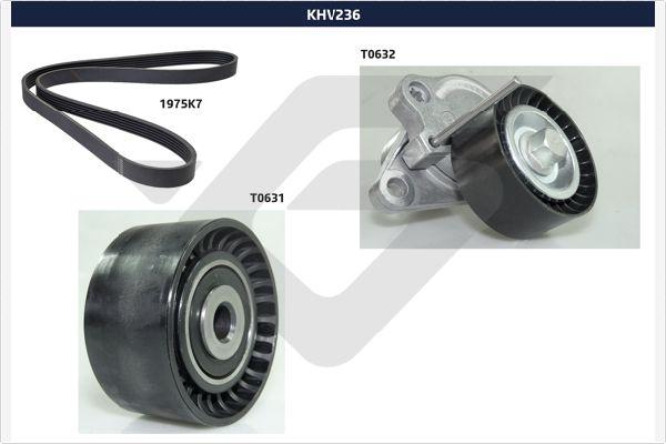 Hutchinson KHV 236 - Ķīļrievu siksnu komplekts autodraugiem.lv