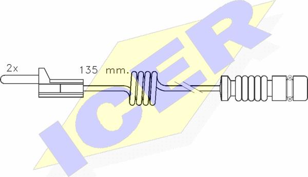 Icer 610405 E C - Indikators, Bremžu uzliku nodilums autodraugiem.lv