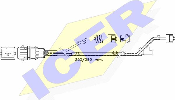 Icer 610423 E C - Indikators, Bremžu uzliku nodilums autodraugiem.lv