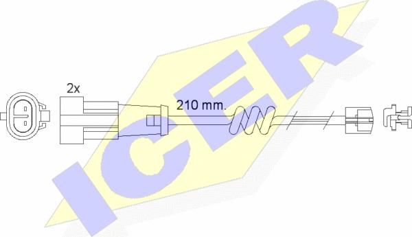 Icer 610471 E C - Indikators, Bremžu uzliku nodilums autodraugiem.lv