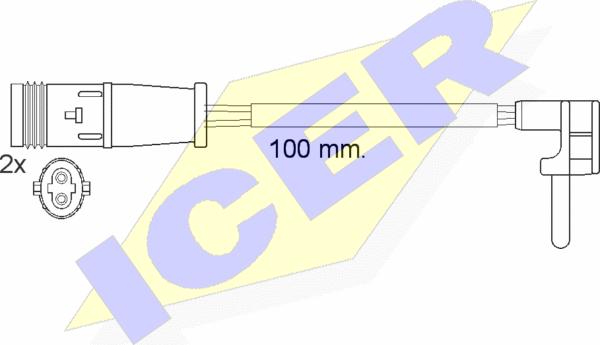 Icer 610548 E C - Indikators, Bremžu uzliku nodilums autodraugiem.lv